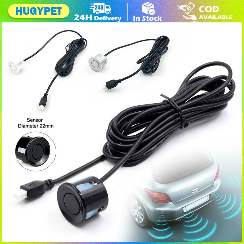 22mm Car Parking Sensor Kit 4 Sensors Buzzer Reverse Backup Radar Sound ...