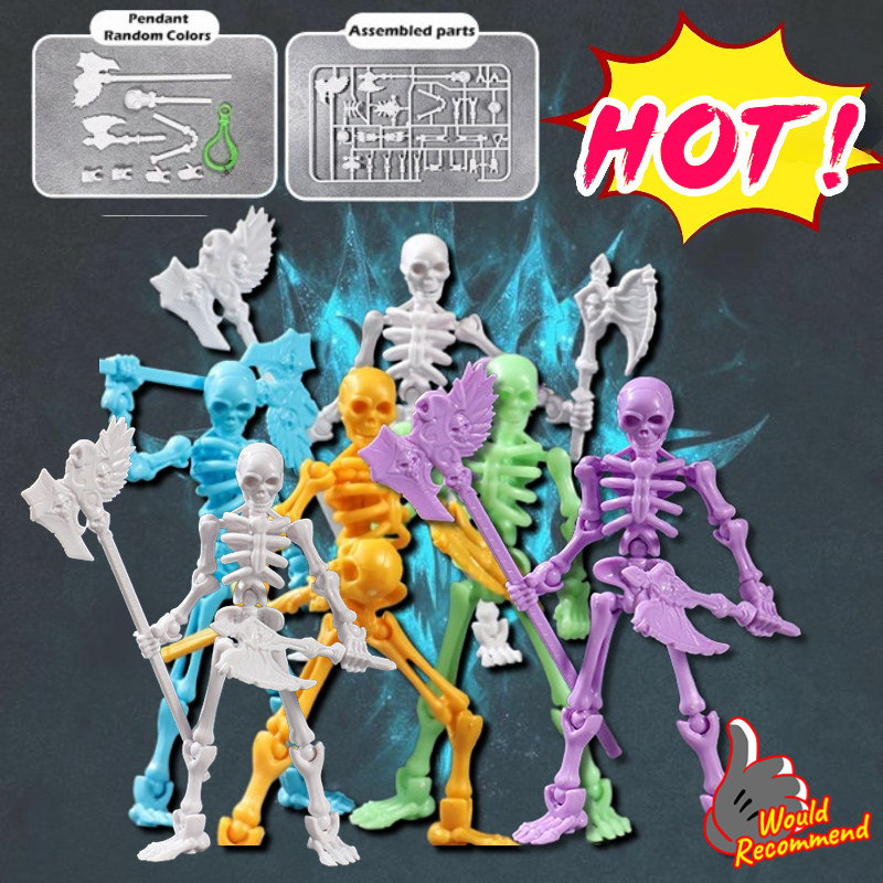Lucky 13 Action Figure Movable 3D Printing Skeleton Joint Man Model ...