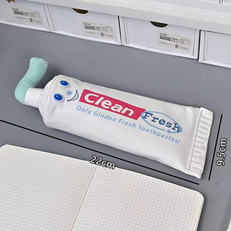 phlittle Creative Funny Toothpaste Shape Pencil Case Kawaii Anime ...