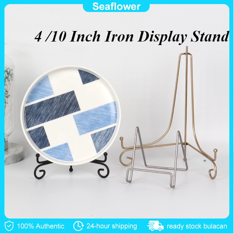 COD Iron Display Stand Craft Bracket Book Holder Photo Pedestal Bowl ...