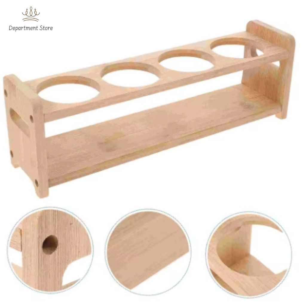 Wooden Spice Rack Kitchen Seasoning Can Storage Rack Oil Bottle ...