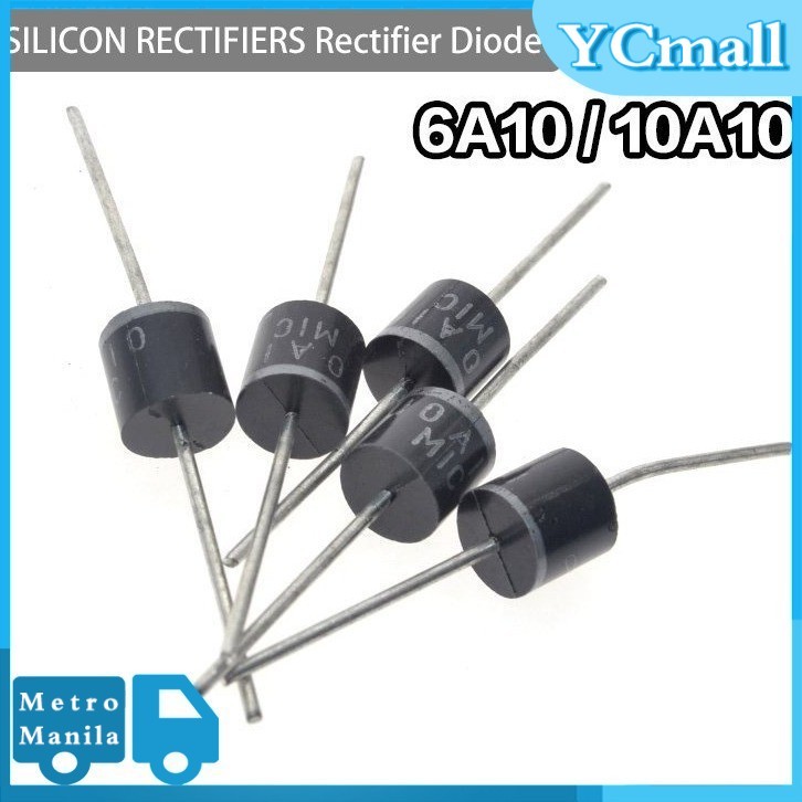 10pcs/set 6A10/10A10 Rectifier Diode SILICON RECTIFIERS Rectifier Diode ...