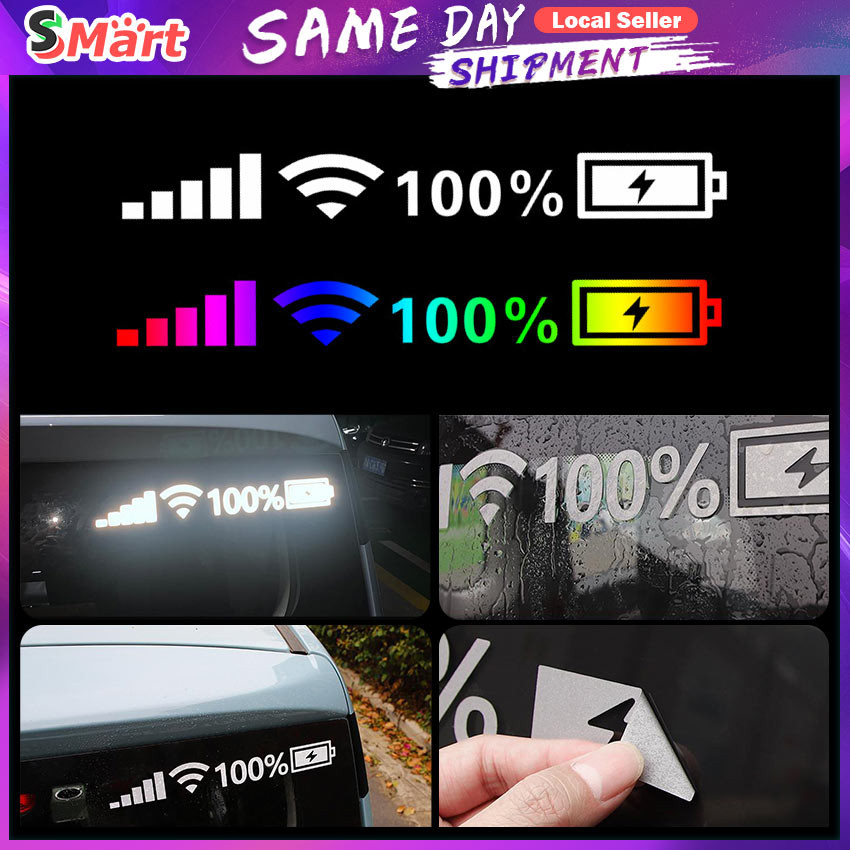 Car Wifi Power Sign Sticker Automotive Glass Personality Decals ...