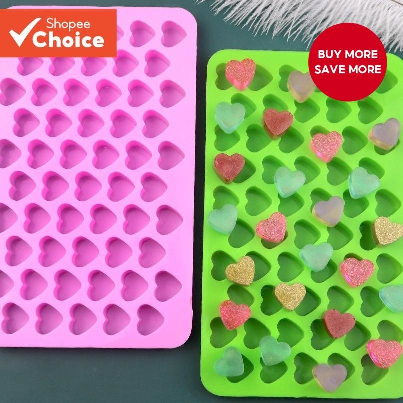 Heart Silicone Mold, Valentine Mold, Baking Mold, Heart Mold, Silicone...