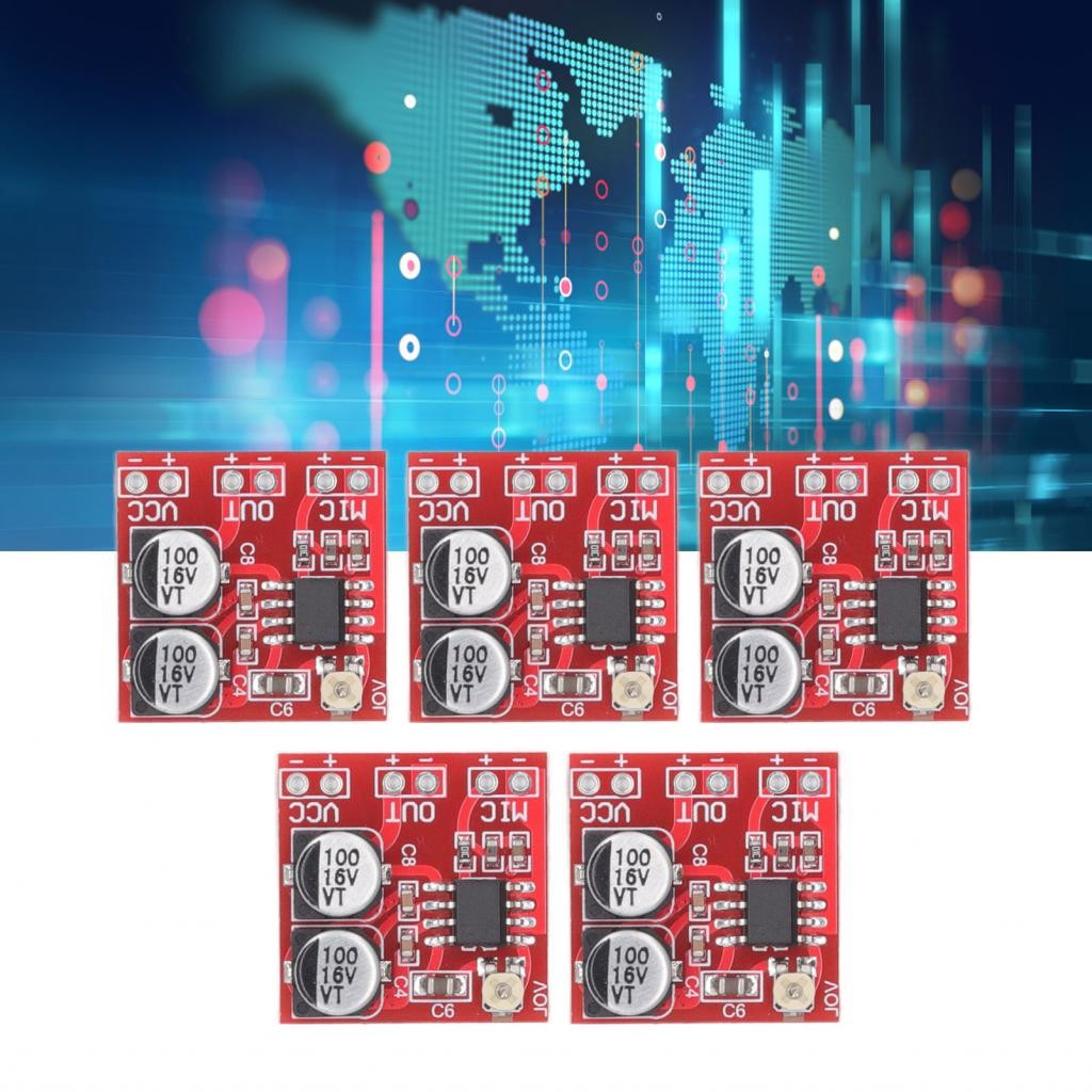 Buybybuy 5Pcs Electret Microphone Amplifier Module Adjustable Gain ...