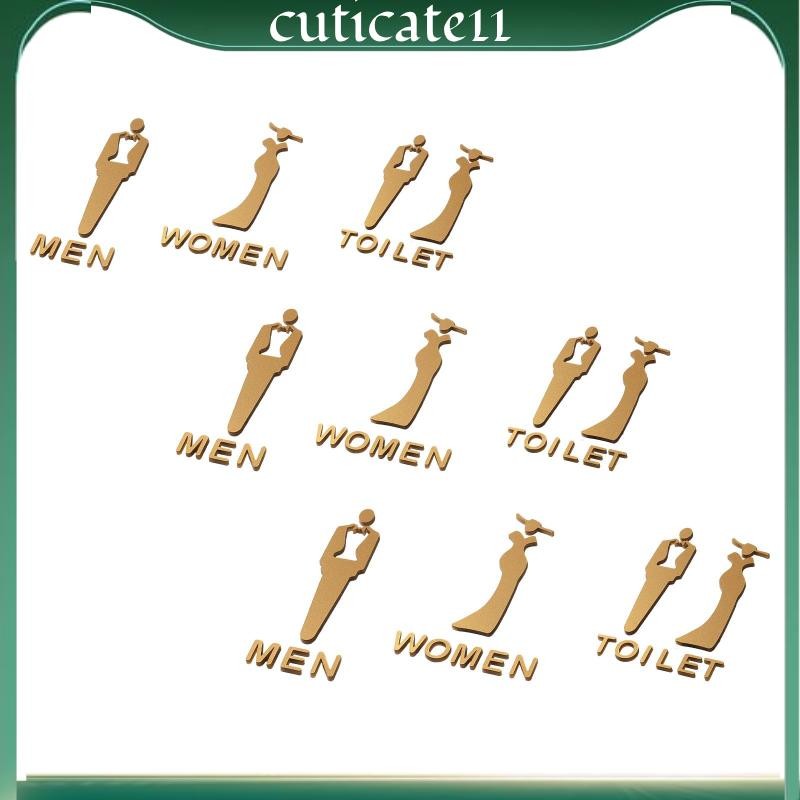 [cuticate11] WC Sign Toilet Sign Modern Sign Universal Lightweight with ...