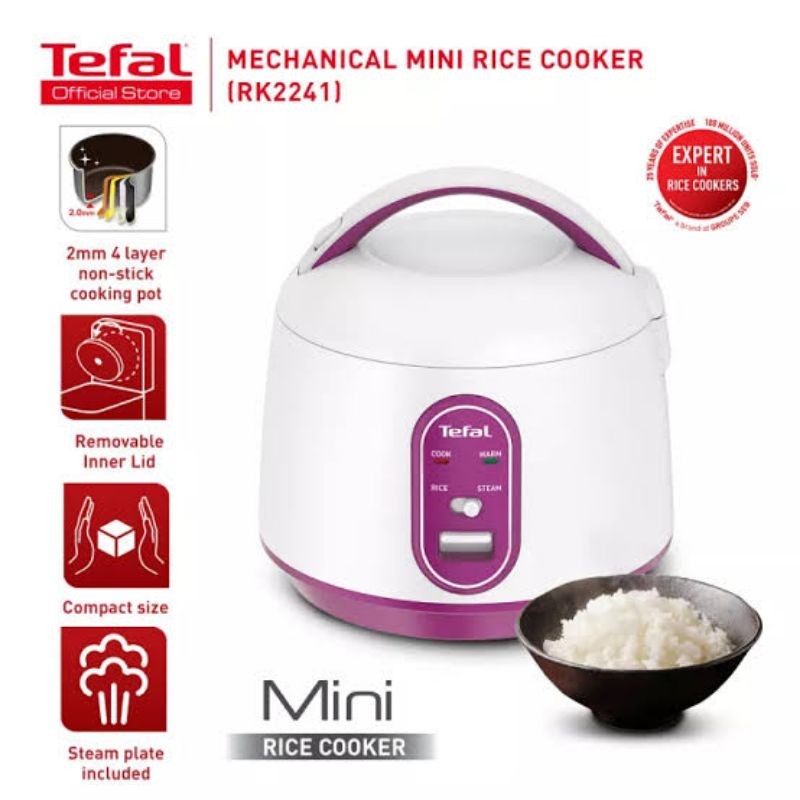 Tefal Mini Rice cooker RK2241 4cups | Shopee Philippines
