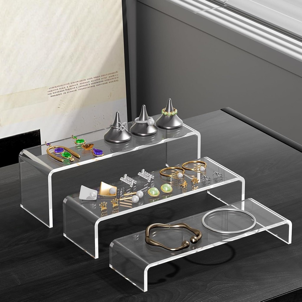 3Pcs Acrylic Display Stand U-shaped Stand Layered Partition Desktop ...