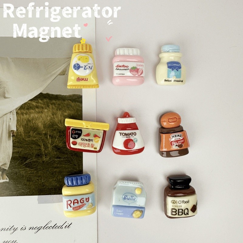 Fridge Magnets Simulated Food Toy Refrigerator Magnetic Sticker ...