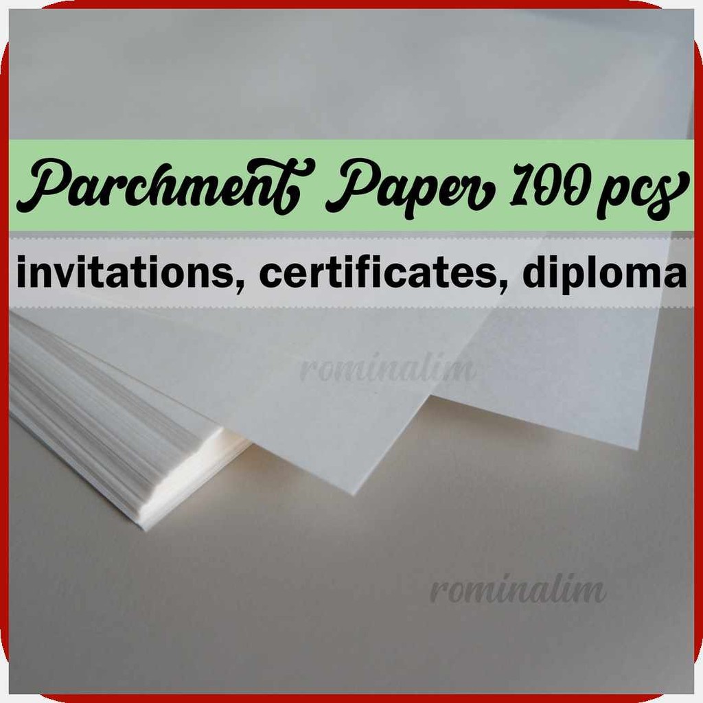 Parchment'R!Paper[ii~80gsm$kZ^A4/Ik^100pcs/Zp^Certificate/am^Diploma/lb ...