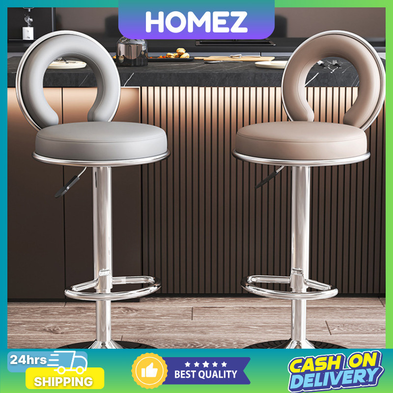 bar chair Adjustable Swivel Counter Bar Stool Chairs with Back Modern ...