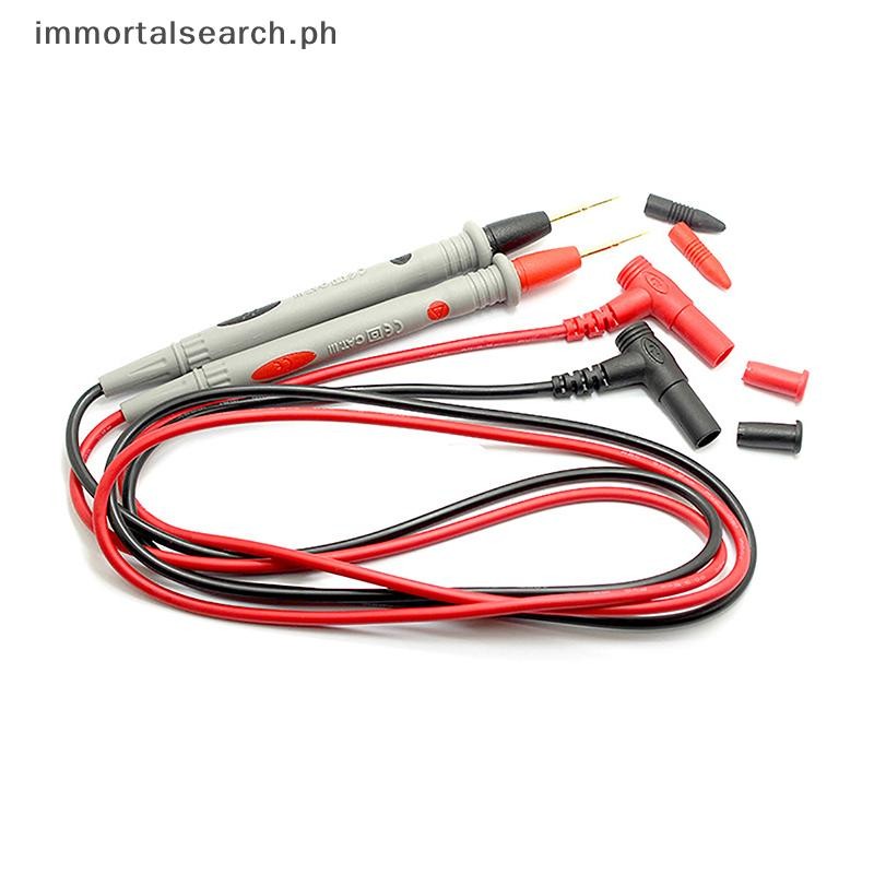 imm 2Pcs/Set Needle Silicone Wire gold-plate Tip Probe Test Leads Pin ...