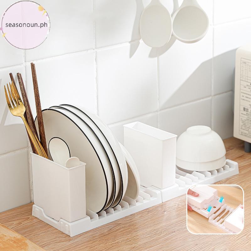 seasonoun Kitchen Bowl And Chopstick Storage Rack Foldable Hanging ...