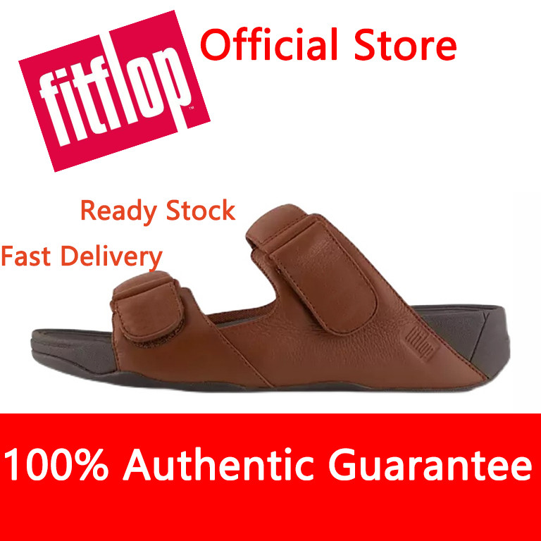 【With Gift Box -Original】2025 Leather Fitflops Men's Flip Flops Summer ...