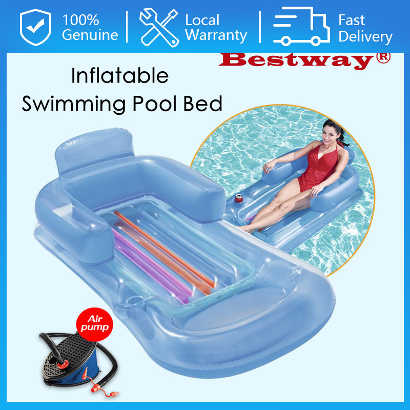 Bestway Water Inflatable Floating Row Bed Swimming Pool Inflatable ...