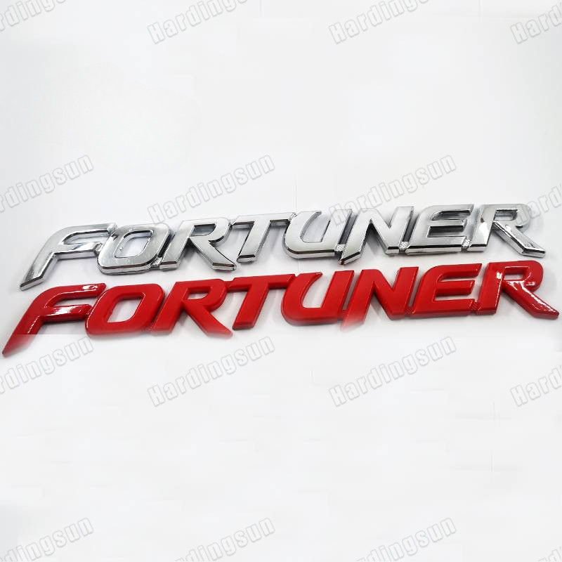 1 x ABS FORTUNER Letter Car Auto Trunk Decorative Emblem Badge Sticker ...