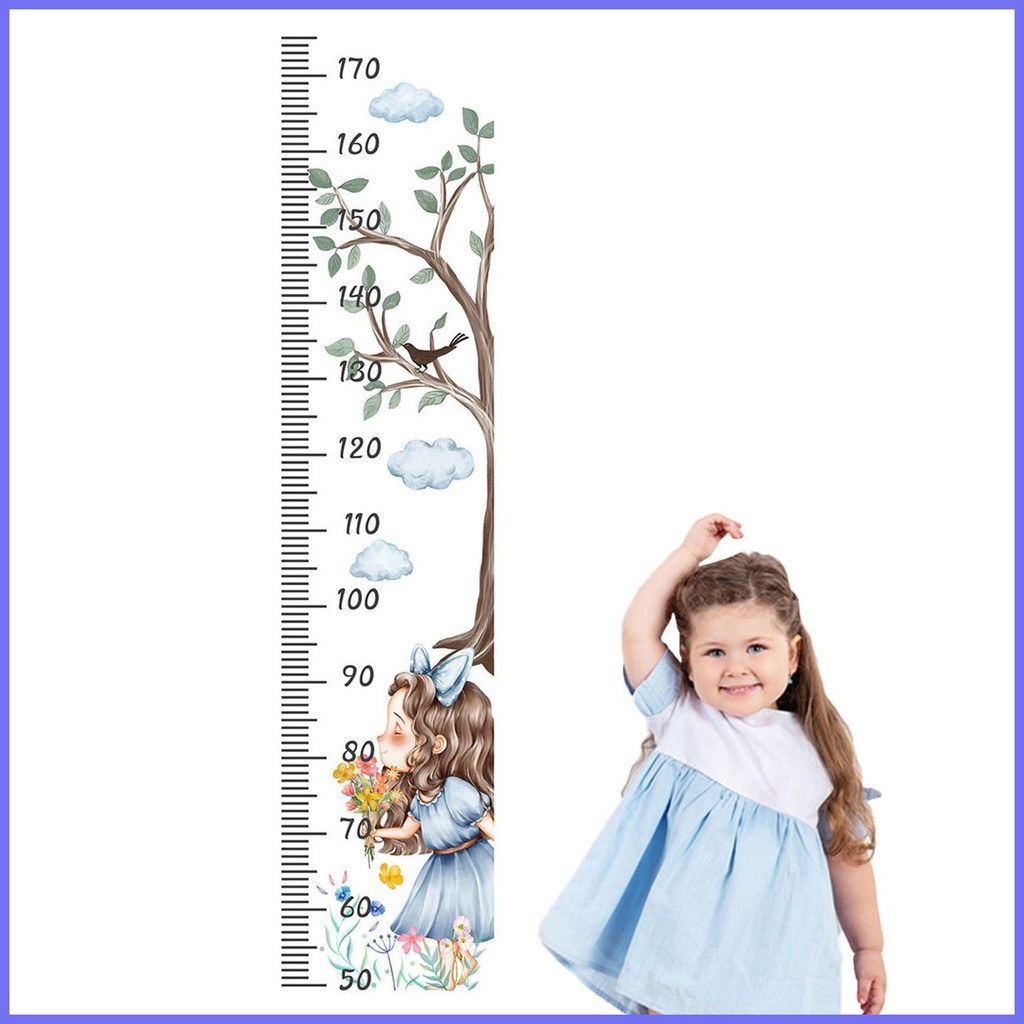 Tree Growth Chart Decal Measuring Height Chart And Kids Decor Height ...