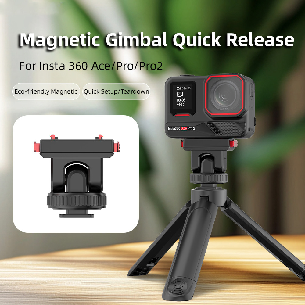 For Insta360 Ace Pro 2 Magnetic Gimbal Quick Release Base Cold Shoe Ace ...