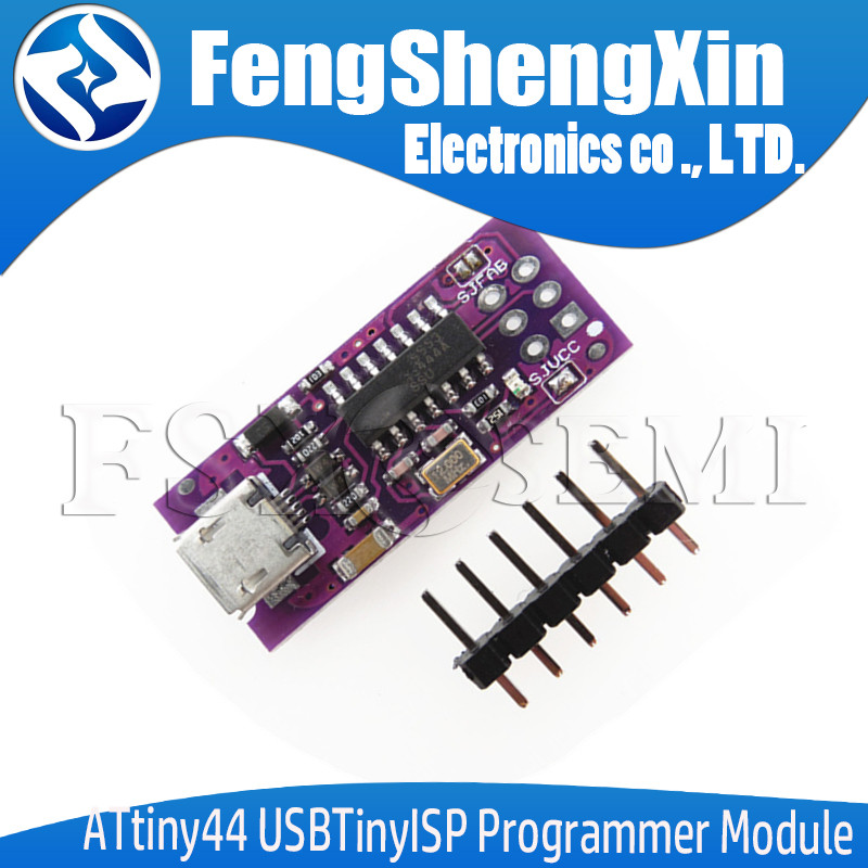 New ATtiny44 5V Micro USB Tiny AVR ISP USBTinyISP Programmer Module For ...