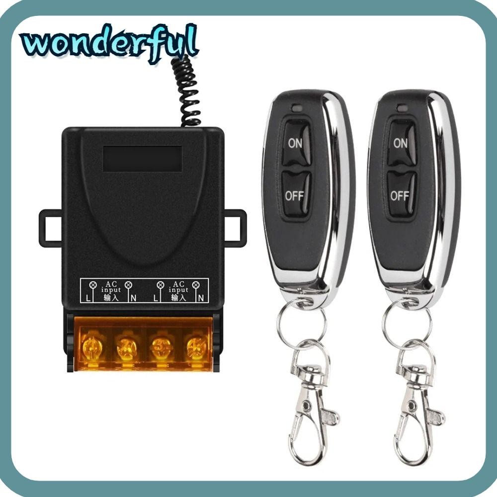 WONDER Remote Control Switch System, AC 110V 220V 30A LED Lamp RF ...