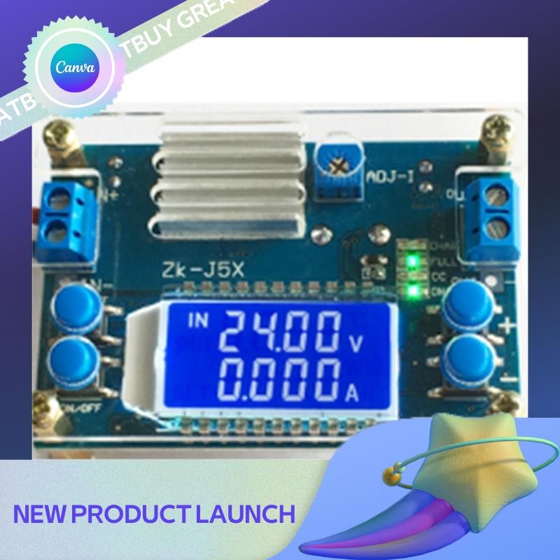 32V 5A DC DC Step-Down Converter CC CV Variable DC Power Module 1.2-32V ...
