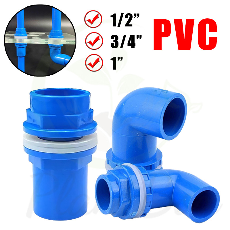 PVC Pipe Connector Aquarium Inlet Outlet Connector Fitting for Garden ...