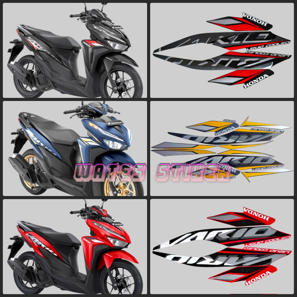 Striping Decal Polet Honda Vario 125 cbs 2020 2021 Fullset Motorcycle ...
