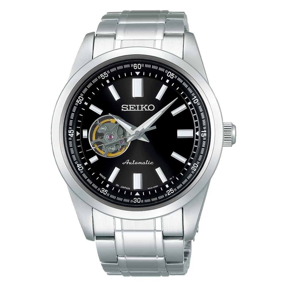 SEIKO SELECTION Mechanical Automatic Watch with Open Heart and