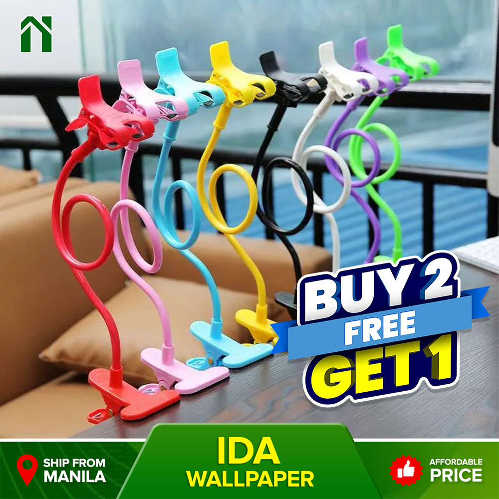 IDA BUY 2 TAKE 1 Free Lazy Mobile Phone Gooseneck Stand Flexible Holder ...