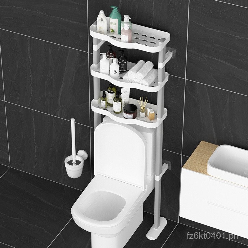 Storage Rack Above Shelf Toilet Floor Bathroom Rack Handwashing Toilet ...