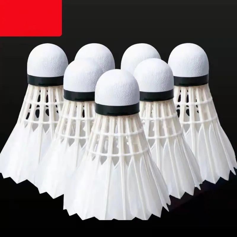 Badminton Shuttlecocks Durable Genuine12Indoor Only Learning Goose ...