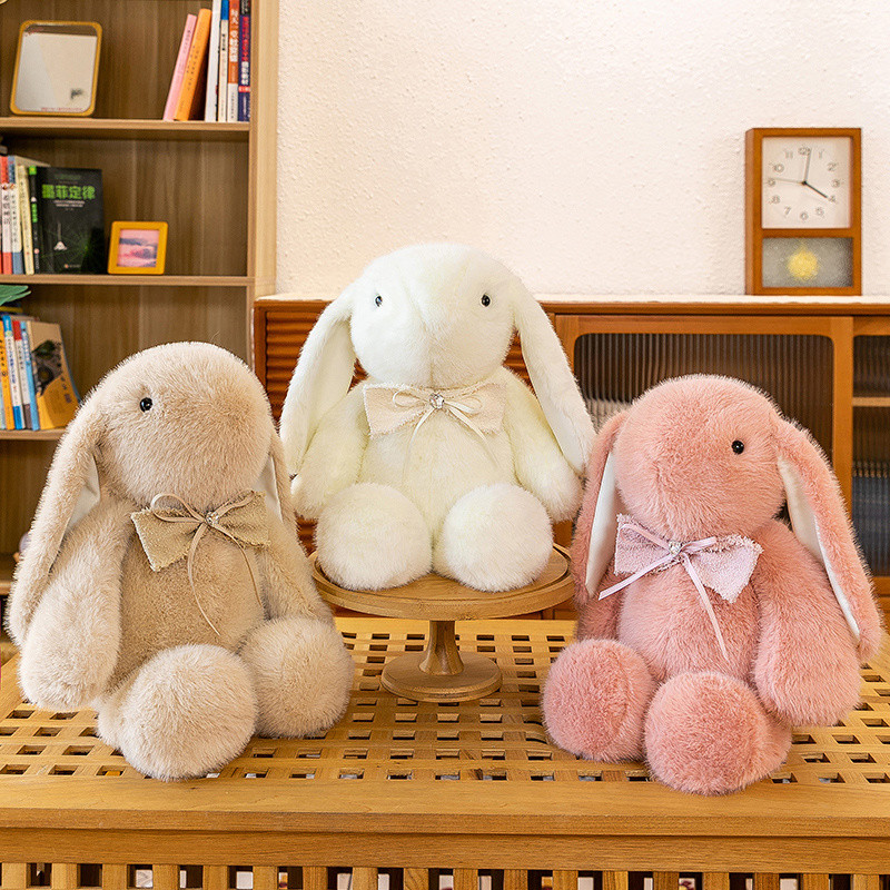 Bonnie Rabbit Cute Plush Toy Little White Rabbit Soothing Rag Doll ...