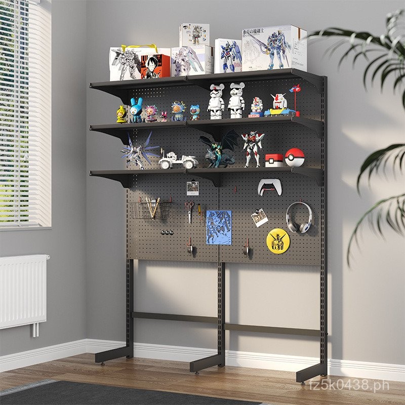Shelf Desk Rack No Drilling Required Shelf4UXT Perforated Board Gaming ...