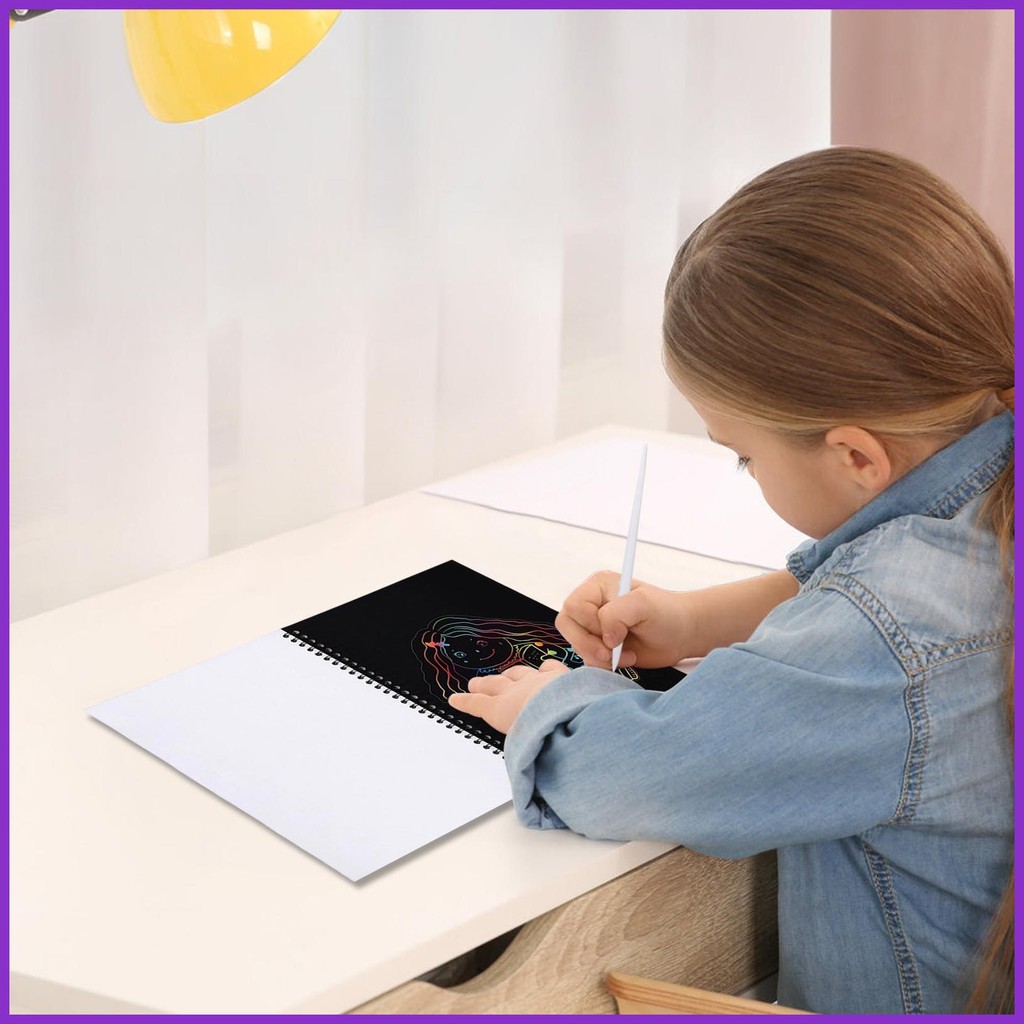 Scratch Coloring Book for Kids Toddler Coloring Notebook Educational ...