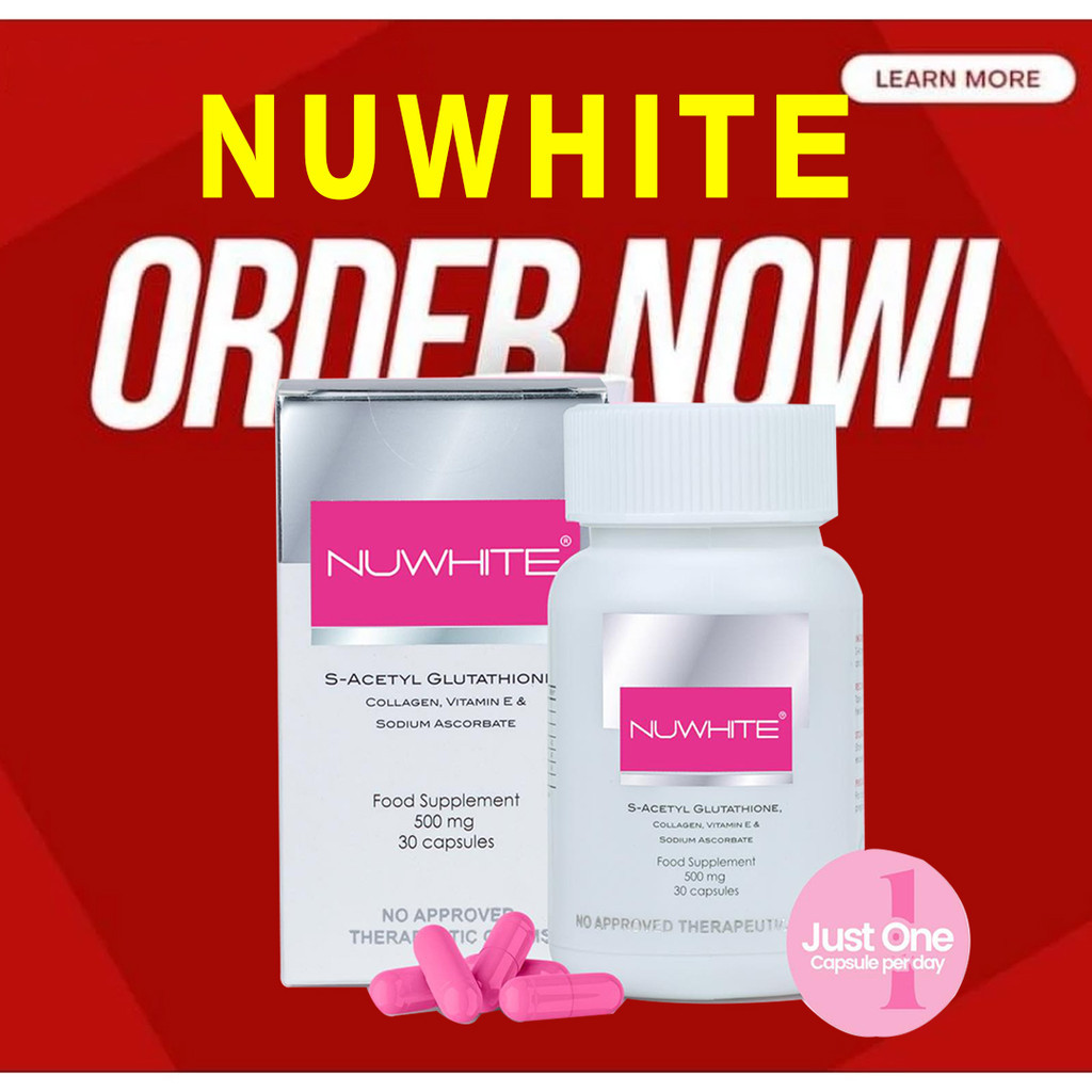 is nuwhite glutathione fda approved NUWHITE® S-Acetylene Glutathione: Achieve Glowing Skin from Within (30  Capsules) main image 0