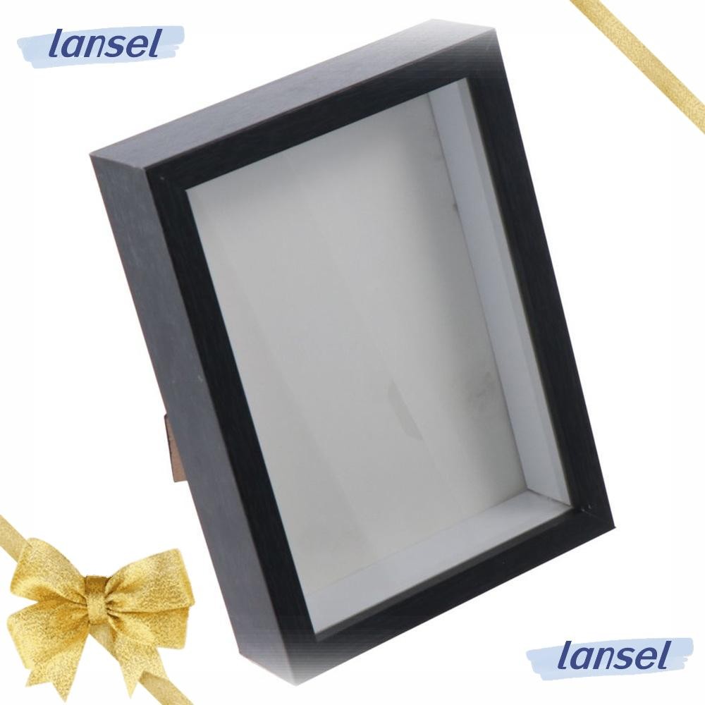 LANSEL Shadow Box Frame, Multi-size Perspex Glass Wooden Photo Frame ...
