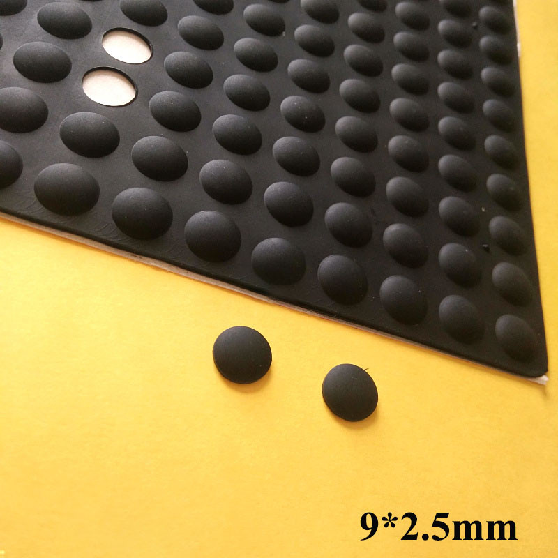 100 Pack Clear Self-Adhesive Silicone Rubber Bumper Pads - Cupboard Door Stops & Protectors
