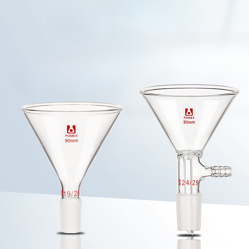 Glass Filling Funnel with Grinding Triangle Funnel 150mm | Shopee ...
