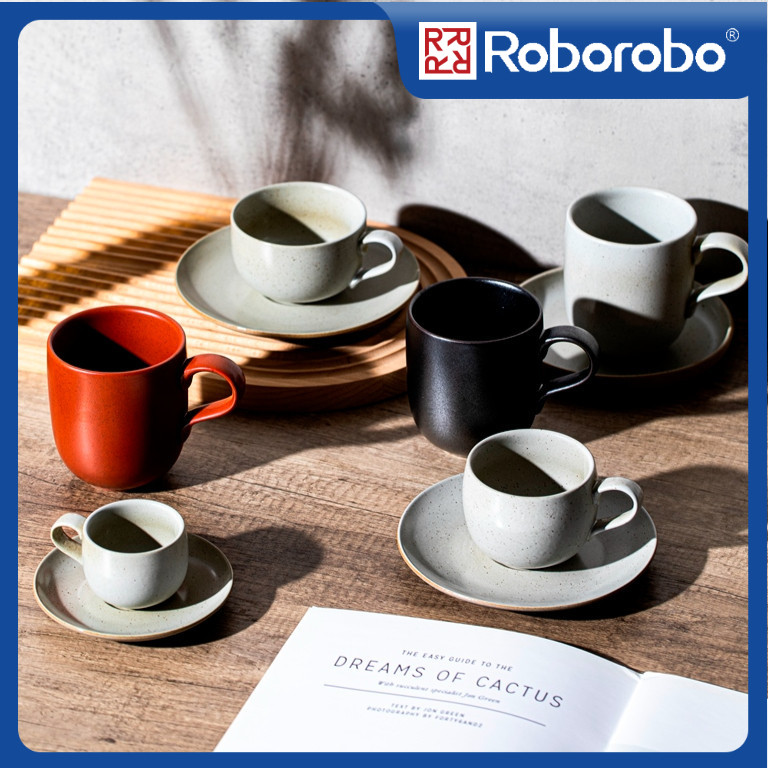 Roborobo Rustic Style Ceramic Dinnerware Japanese Terracotta Soup Bowl ...