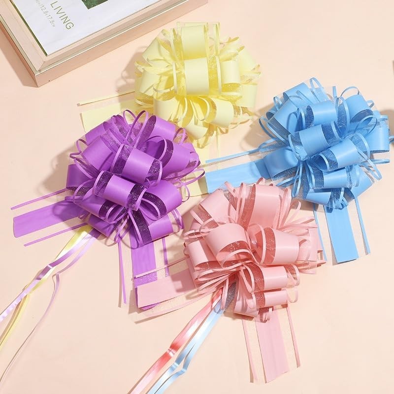 Pull Bows,Bow for Gift Wrapping,6 inches, Party Gift Wedding Ribbon ...