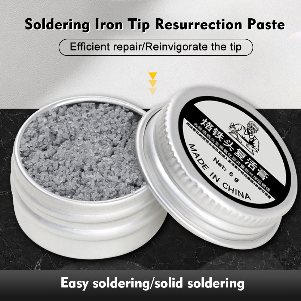 Soldering Iron Tip Resurrection Paste 6/16/30g DIY Cleaner for Tinning ...