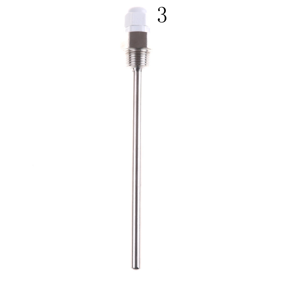 1/2" NPT Threads Stainless Steel Thermowell 1/2 Inch Male Pipe Thread Thermowell Thermometer Temperature Instrument Protection For Temperature Sensors