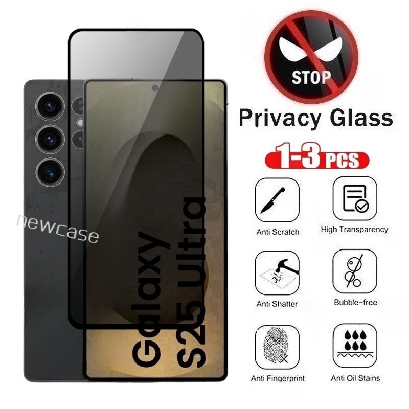 1-3Pcs Privacy Anti Spy Full Screen Protector Tempered Glass For Samsung  Galaxy S25 S24 S23 S22 S21 Plus FE Ultra 5G GalaxyS25 S25Ultra S25Plus  Phone