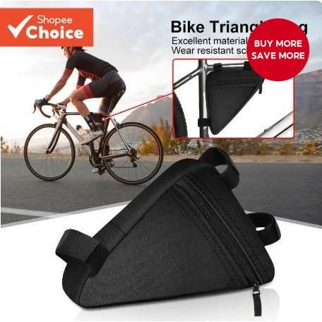 Mountain Bike Bag Triangle Waterproof Storage Cycling Front Tube Rack ...