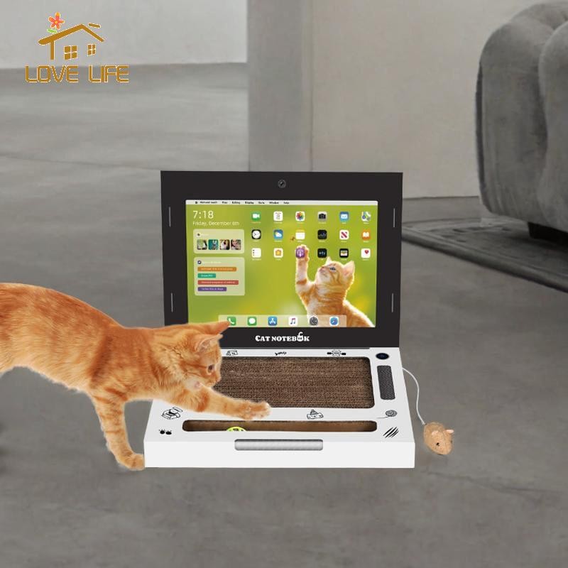 [Whfashion] Laptop Scratcher Cat Toy Cat Scratching Board Cat ...