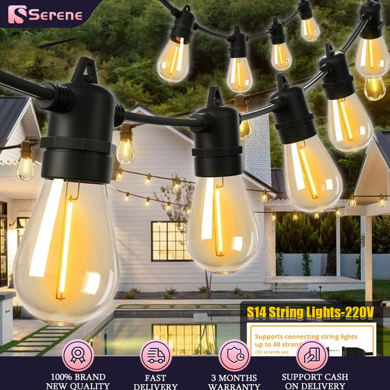 LED Bulb String Lights Waterproof Outdoor Light String Light Garden ...