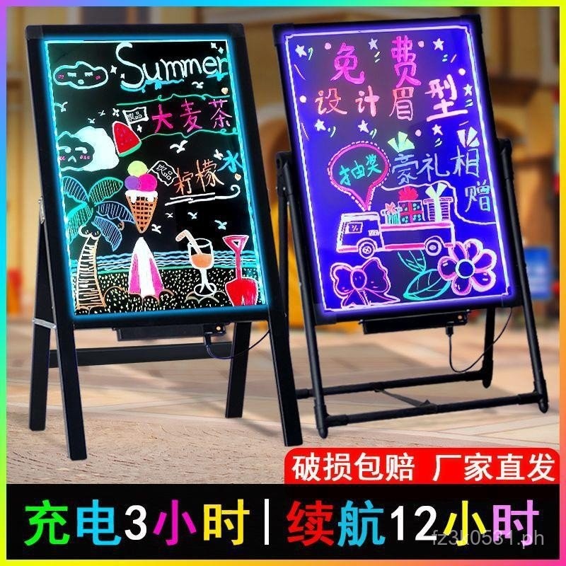 Small Blackboard Handwriting Electronic Use Stall Fluorescent Board ...