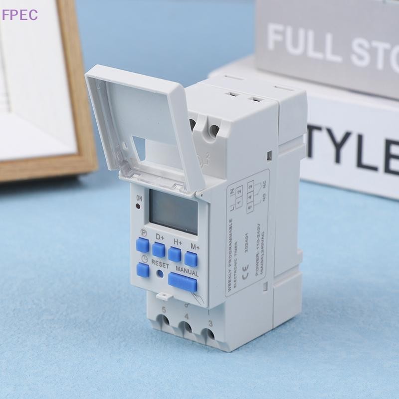 FPEC 1pc Electronic Weekly 7 Days Programmable Digital Timer Switch ...