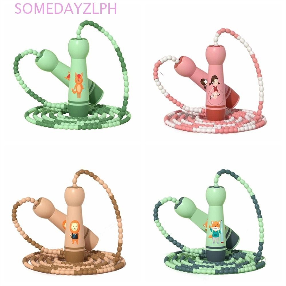 SOMEDAYZL Child Jumping Rope, Adjustable Cotton Rope Skipping Ropes ...
