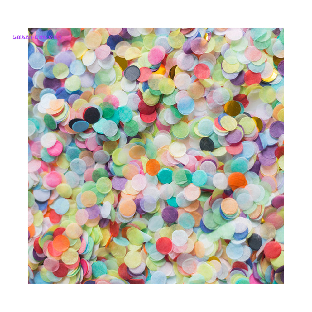 SFH- 1cm Round Paper Confetti DIY Birthday Baby Shower Wedding Party ...